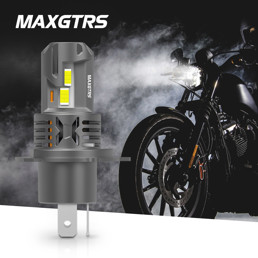 Universal Motorcycle Led Headlight Projector - 1 шт. светодиодная лампа H4 для