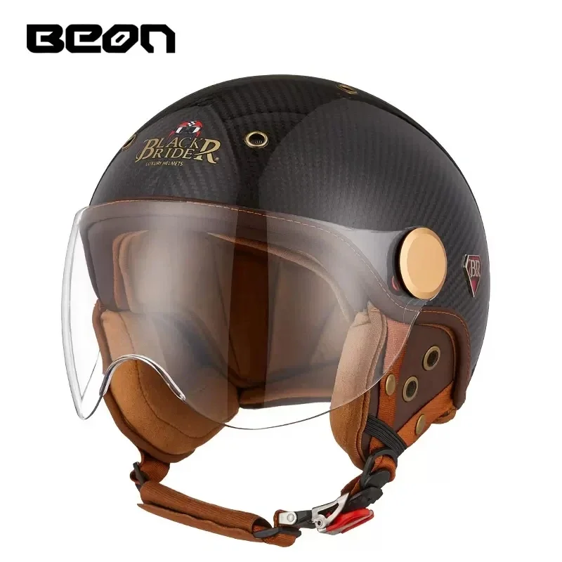 Vintage Open Face Retro Helmet - BEON BR13 Ретро полушлем с открытым
