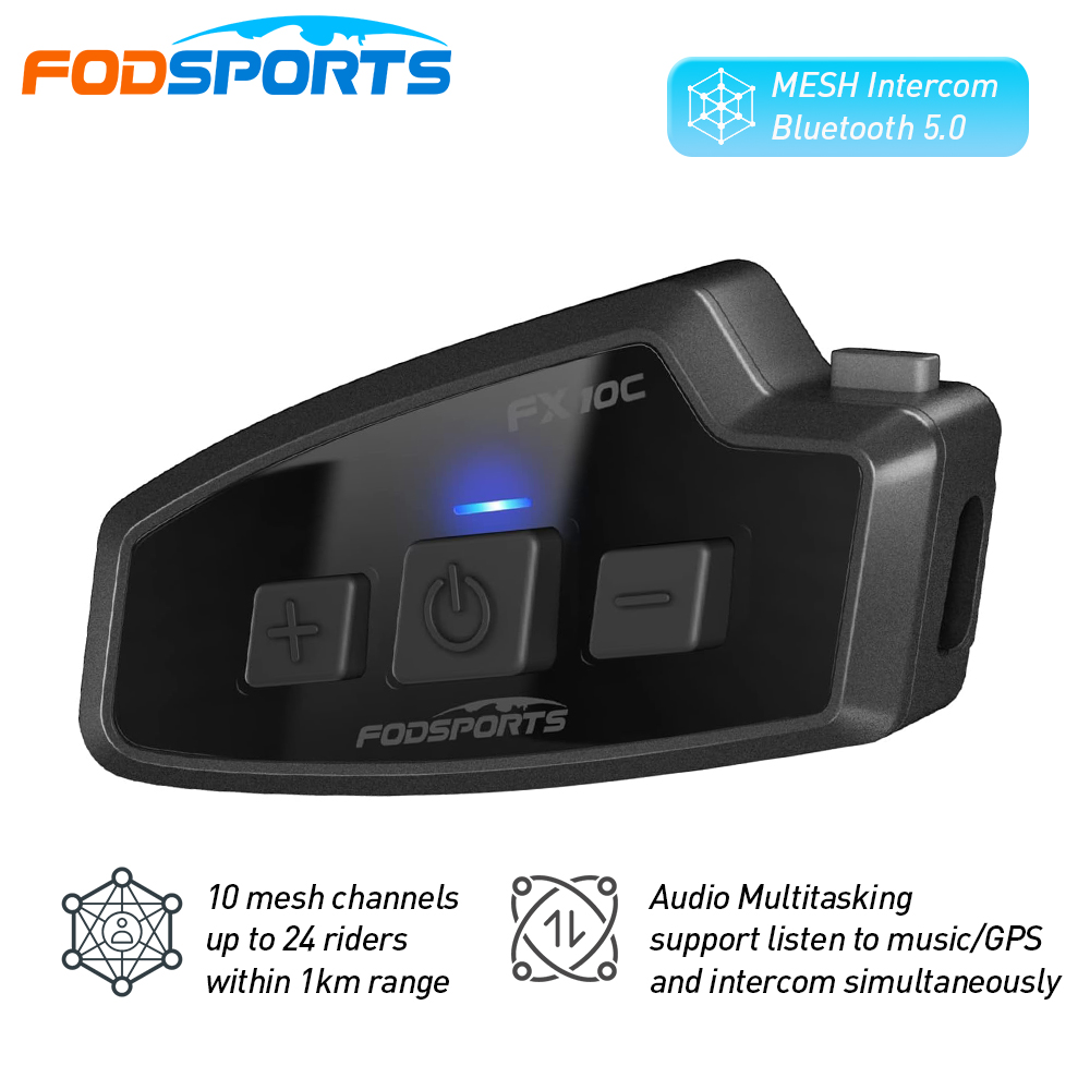 Full Face Motorcycle Helmet With Bluetooth - Fodsports FX 10C мотоциклетный сетчатый шлем