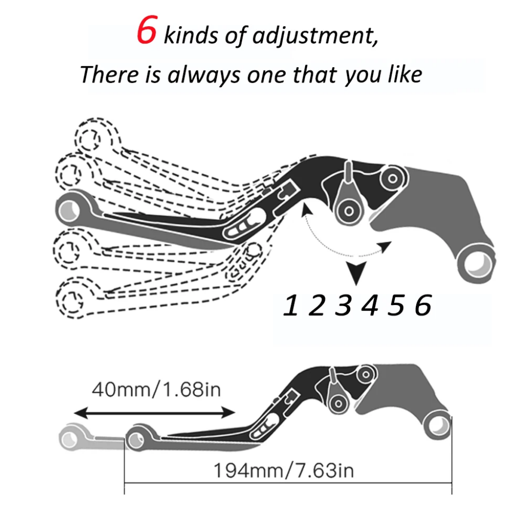 Регулируемые выдвижные коротки – обзор и цена Cnc Aluminum Adjustable Brake Clutch Levers