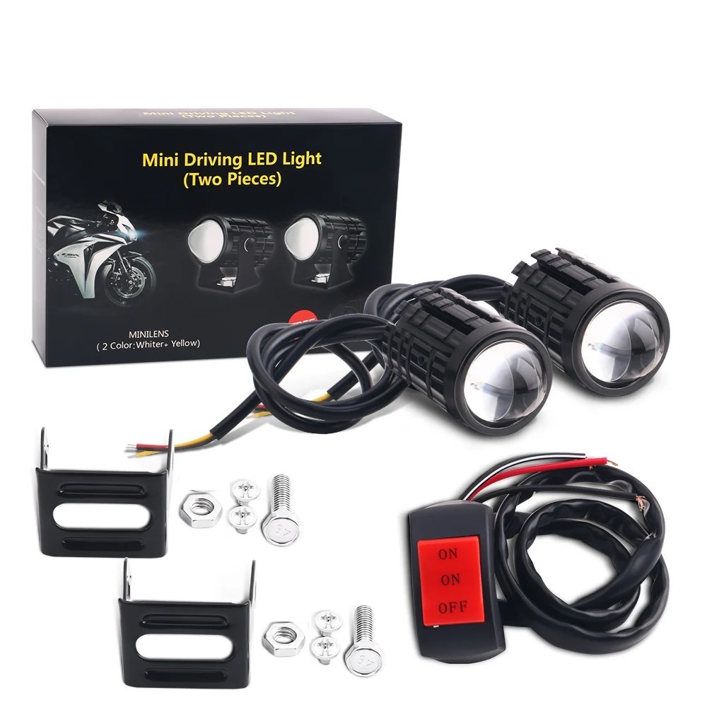 1/2 шт. универсальная светодио – обзор и цена Universal Motorcycle Led Headlight Projector