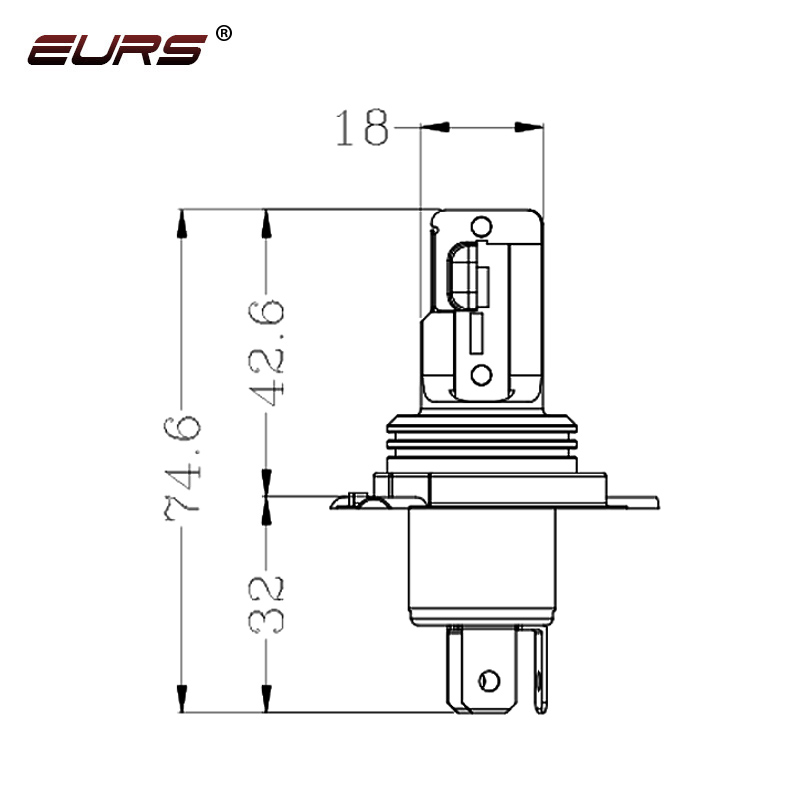 Светодиодные фары EURS H4 BA20 – обзор и цена Universal Motorcycle Led Headlight Projector
