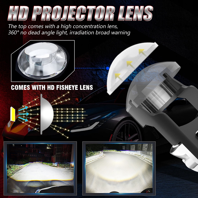 Светодиодные линзы-проекторы H – обзор и цена Universal Motorcycle Led Headlight Projector