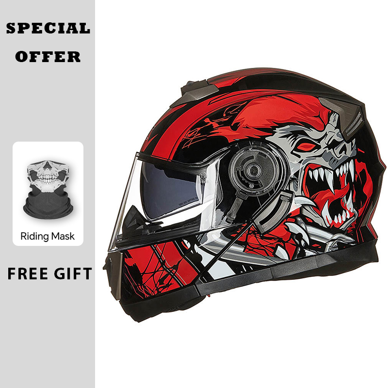 Мотоциклетные шлемы, модульный – обзор и цена Modular Flip Up Motorcycle Helmet Dot Approved