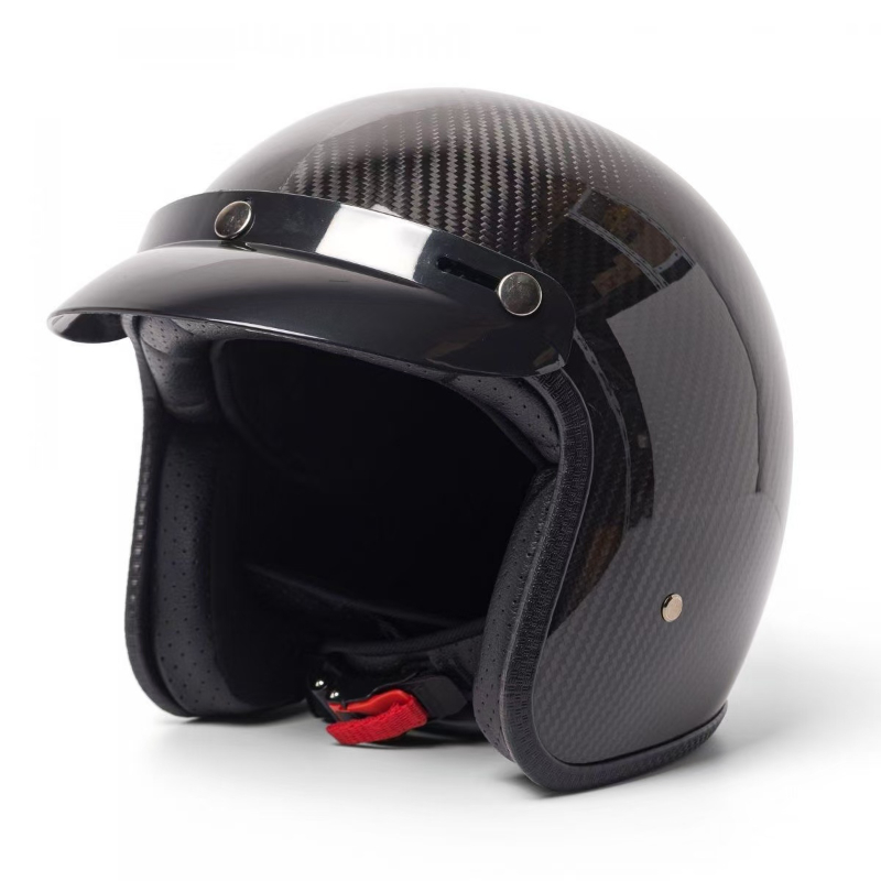 Суперлегкий винтажный шлем из  – обзор и цена Carbon Fiber Lightweight Motorcycle Helmet