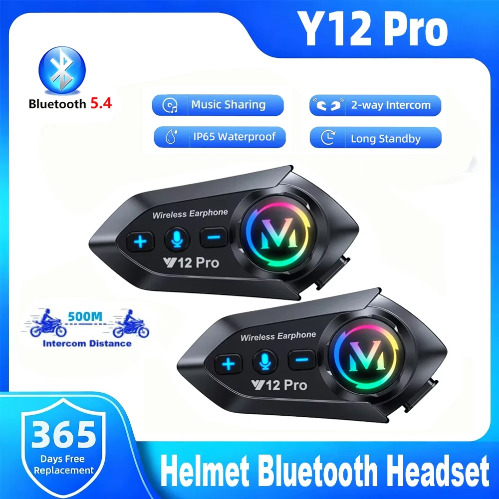 Мотоциклетный шлем Y12 Pro с B – обзор и цена Full Face Motorcycle Helmet With Bluetooth