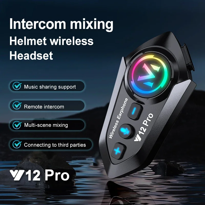 Мотоциклетный шлем Y12 Pro с B – обзор и цена Full Face Motorcycle Helmet With Bluetooth