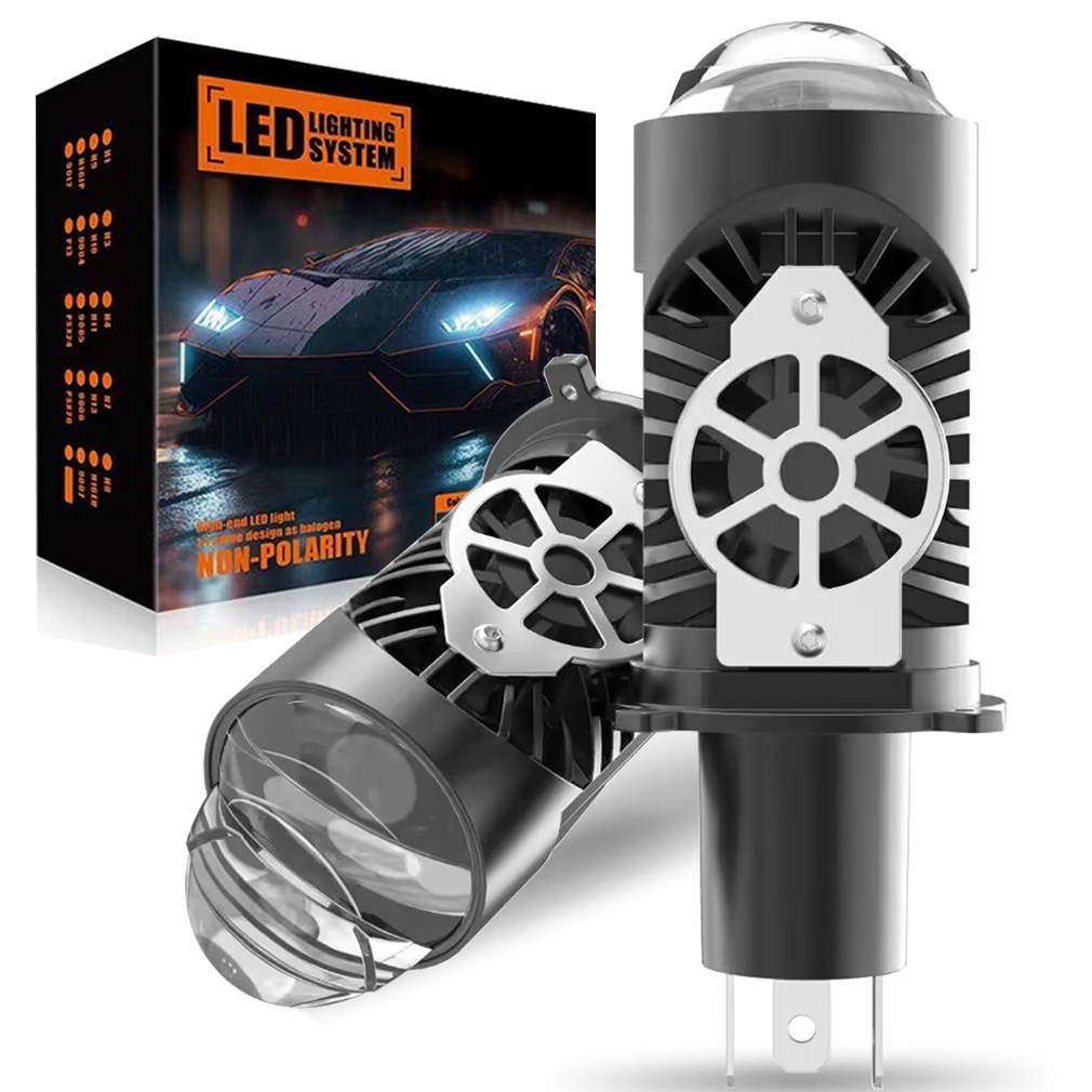 H4 Линза проектора Светодиодны – обзор и цена Universal Motorcycle Led Headlight Projector