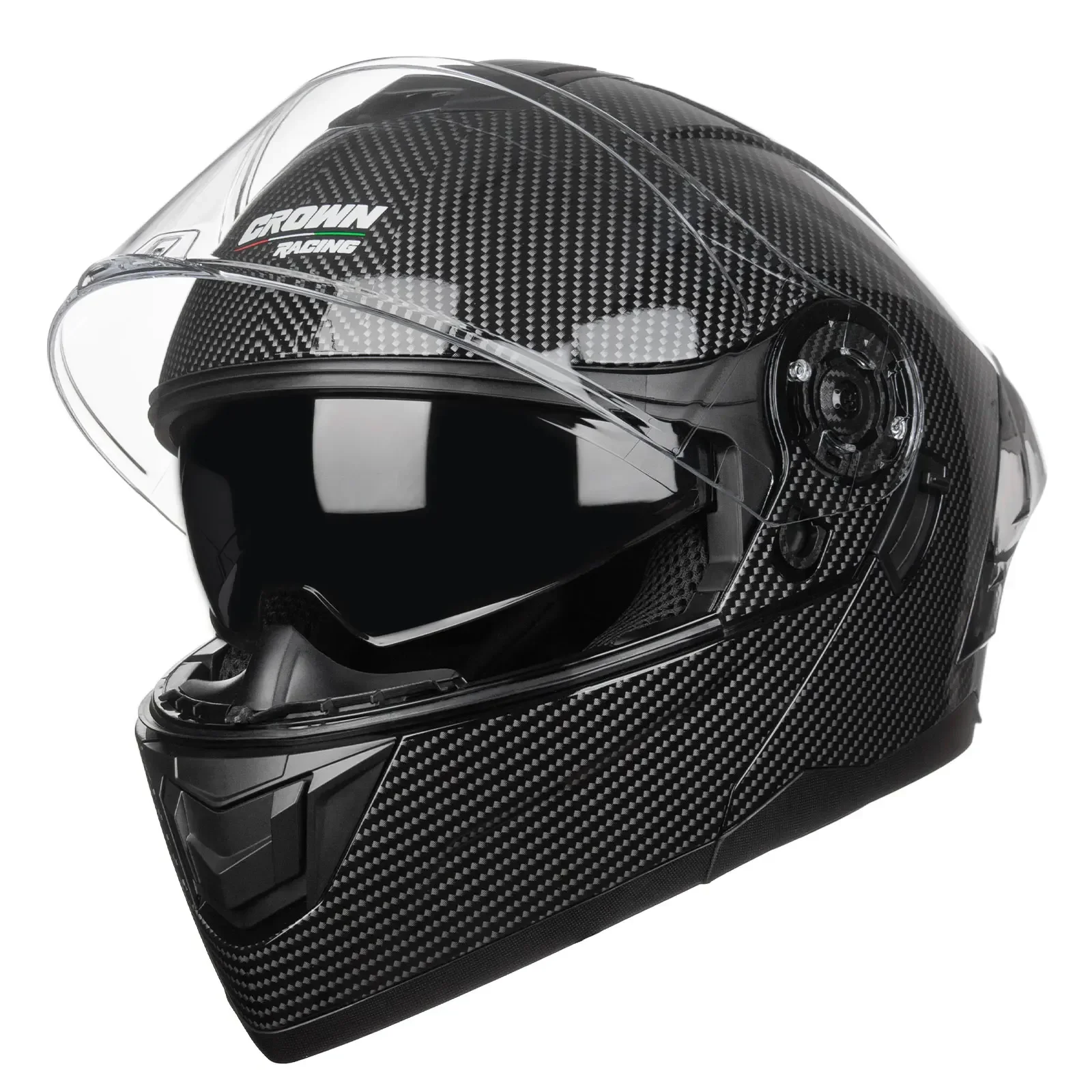Мотошлем Crown Racing FL900, м – обзор и цена Dual Visor Motorcycle Racing Helmet